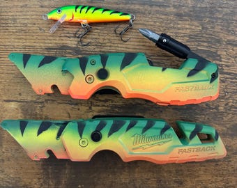 Custom Cerakote Utility Knife: P40 Warhawk Shark Design Box Cutter