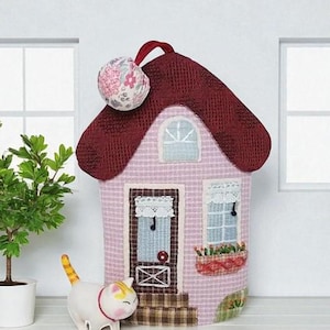 手縫いキルティングキーカバー：パッチワークハウスデザイン