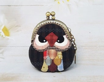 Owl Coin Purse, Birthday Gifts, Coin Purses Clasp, Kiss Lock Coin Purse, Change purse, Coin Purse