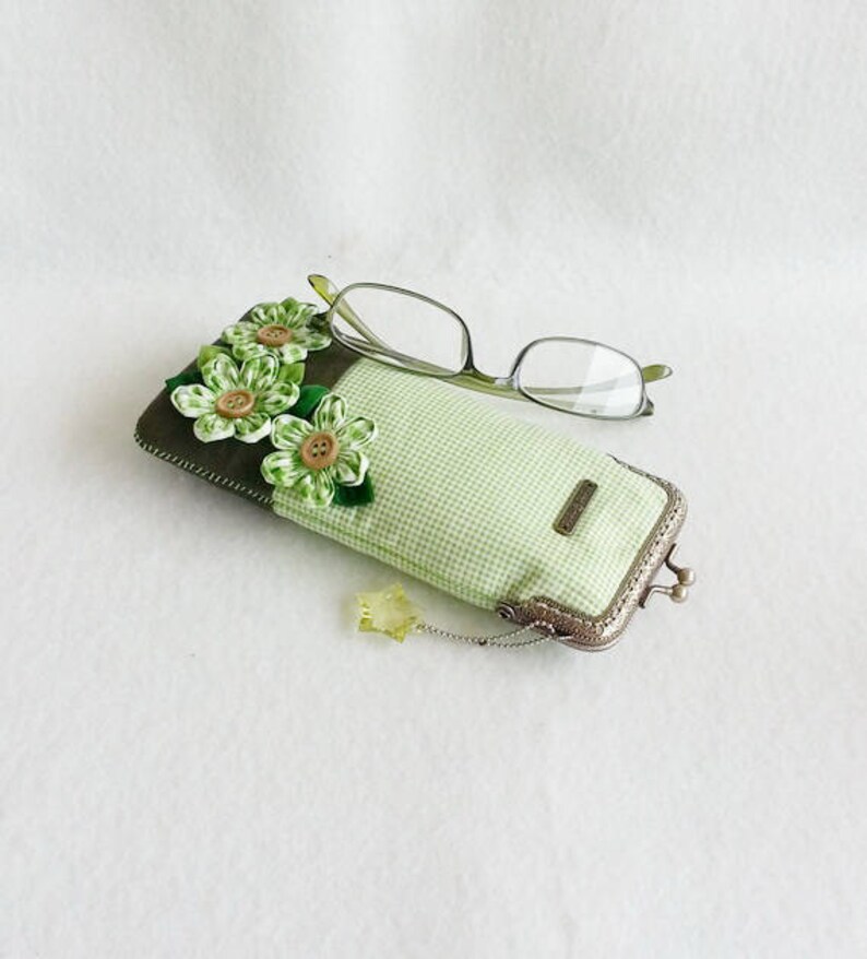 Beautiful Green Glasses Case Eyeglass Case Spectacle Case Etsy