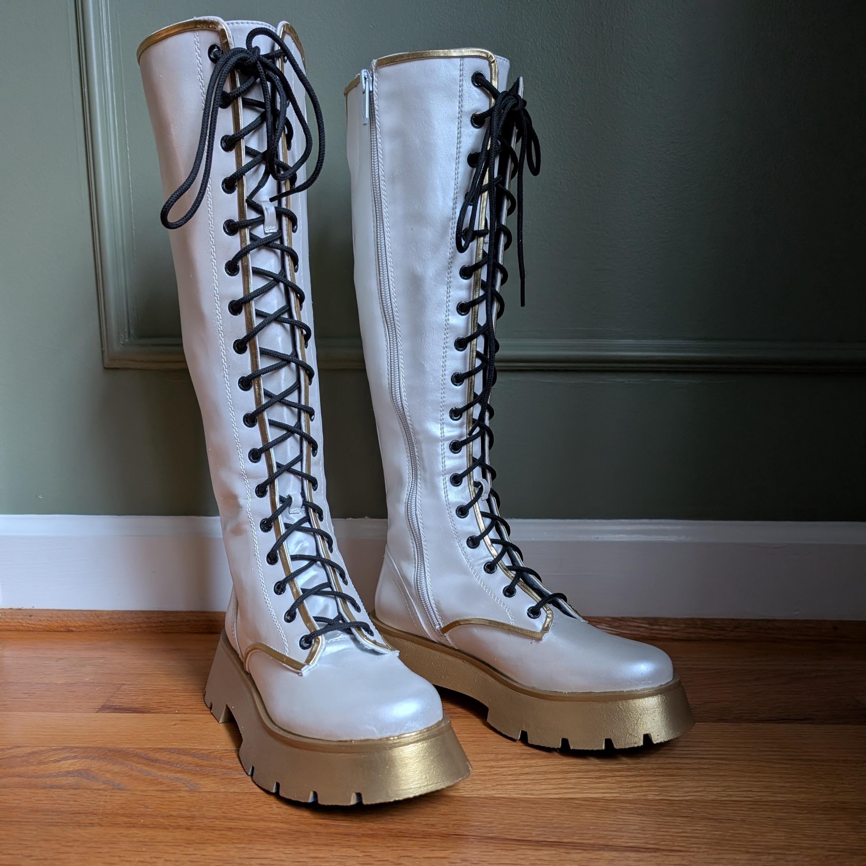 Kpop Demon Hunters Rumi "golden" Boots, US Women's Size 7 - Etsy