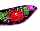 Embroidered bracelet with Hungarian folk motive