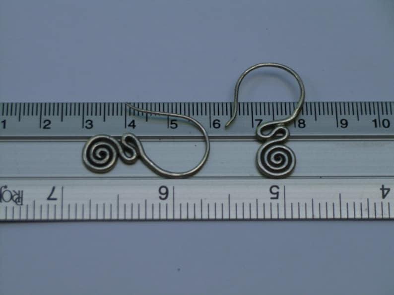 Silver Spiral Earrings 4 The Sassy Lines
