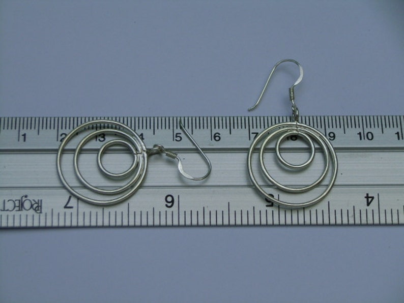 Thai Silver Earrings The Three Rings