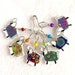 colorful coated sheep knitting stitch markers, whimsical knitting accessory, fun gift for knitters 