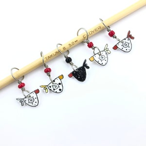 spring chickens!  whimsical, non-snag stitch markers for the young at heart knitter