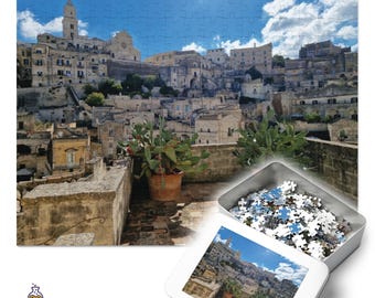 Rompecabezas de Sassi di Matera Italia: Fotografía de la antigua ciudad de las cuevas, Basílicata