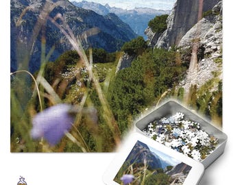 Rompecabezas Nido del Águila con vistas panorámicas: Naturaleza de los Alpes Bávaros, Alemania