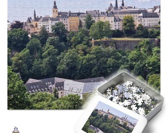 Rompecabezas de la ciudad de Luxemburgo: Fotografía de viajes por Europa
