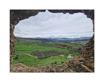 Ronda Spain Canvas Print: Andalusia Scenic Landscape Photography