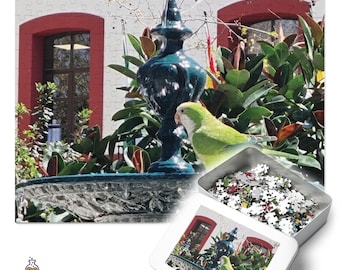 Rompecabezas de la primavera en Cádiz: Loro Verde de Fountain Photography