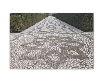 Alhambra Granada Canvas Wall Art: Travel Photography, Spain Andalusia Decor