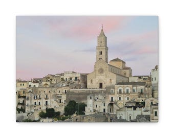 Matera Cathedral Canvas Wall Art: Italy Travel Photography