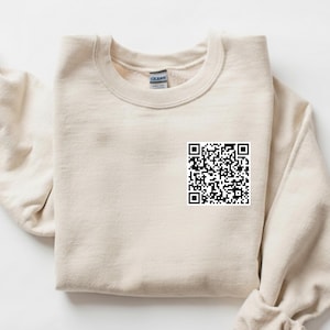 F*ck Trump QR Code TShirt, Subtle Anti Trump Shirt, FDT T-Shirt, Trump Sucks Tee Anti Fascist Shirt Hidden Message Sweatshirt Fun Prank Gift