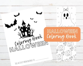 Halloween Coloring Pages, Halloween Coloring Book, Halloween Coloring Sheets, Halloween Coloring Pages for Kids, Halloween Activities, Ghost
