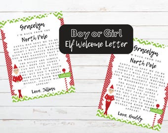 Elf Arrival Letter, Return Letter Christmas Elf, I'm Back Elf Welcome Christmas, Elf Letter, From Your Elf Printable Template