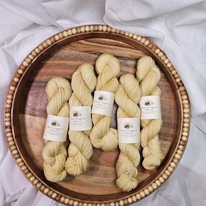 Sunny Meadow - Hand-Dyed Yellow Yarn - Fine Superwash Merino
