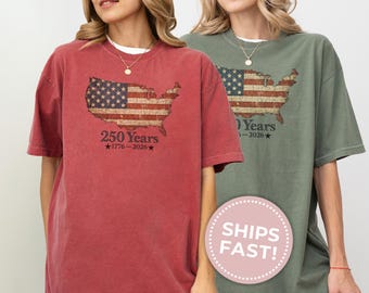 America 250th Anniversary Shirt USA 250 American Flag Shirt For 4th of July America's Birthday Tshirt Patriotic Shirt Semiquincentennial