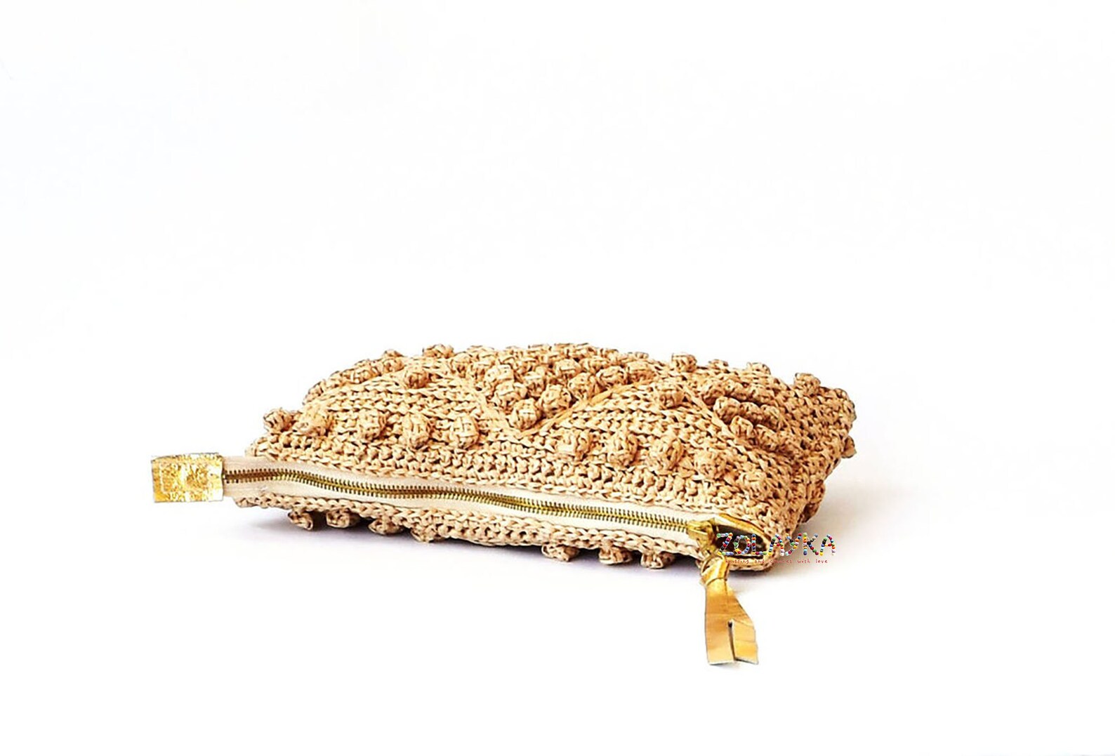YYW Sacs De Plage D'été Pour Femme - Pochette En Paille Tissée - Sac à Bandoulière En Paille, 1-abricot, Taille Unique