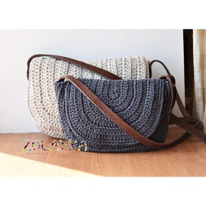 Sac messager au crochet, porte-monnaie avec lanières en cuir véritable, sac de tous les jours, sac messager rond, sac à bandoulière pour femme, demi-lune