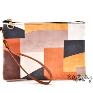 Cartera de pulsera grande, bolso para teléfono celular, cartera para teléfono con pulsera de cuero de ante sintético con muchas ranuras para tarjetas interiores y bolsillo con cremallera, 8,5 X 6 pulgadas