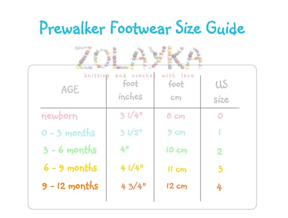 Baby shoe size at hotsell 9 months