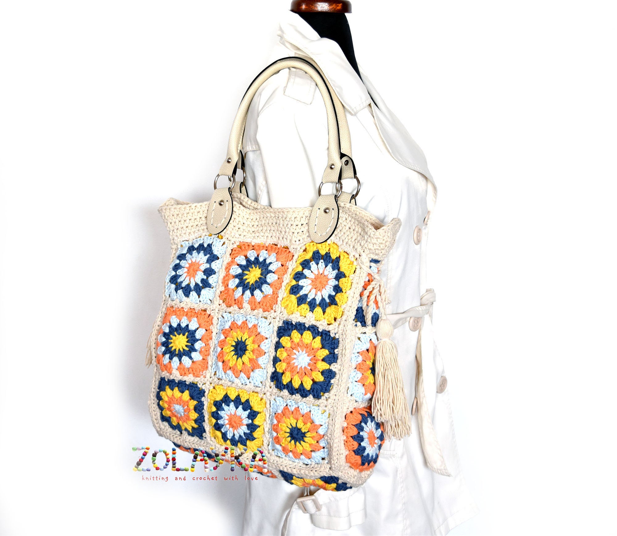  ENBEI Women's Shoulder Handbags Crocheted Bags Large