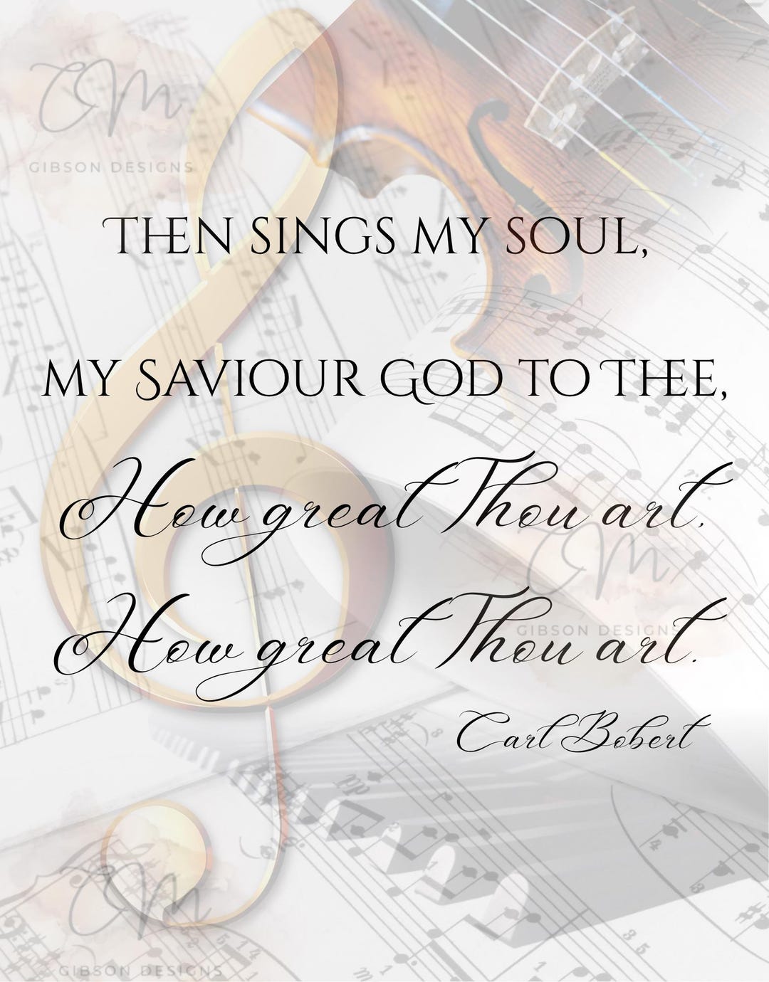 How Thou Art Hymn Printable Wall Art – Christian Worship Decor - Etsy UK