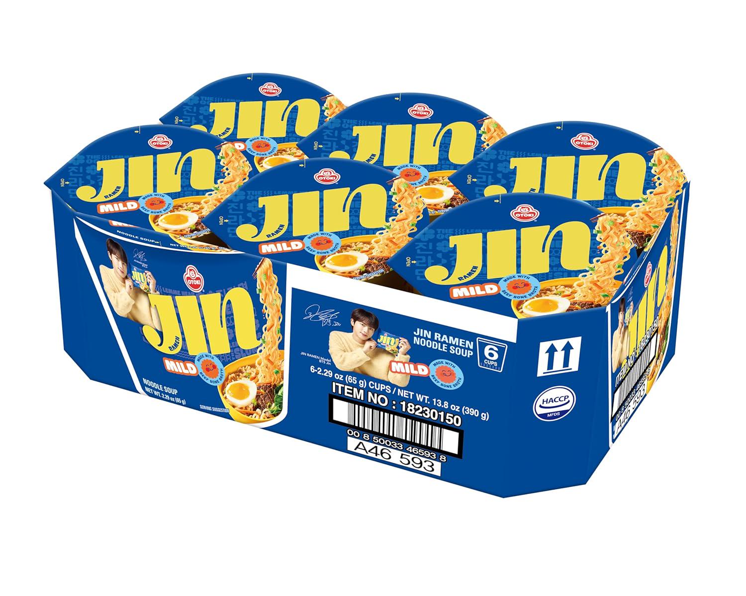 OTOKI Jin Ramen Mild Cup Noodles, BTS Jin Edition (6 Pack) - Etsy
