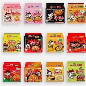 Buldak Spicy Ramen Variety Pack, Korean Fire Noodles (Pack of 5)
