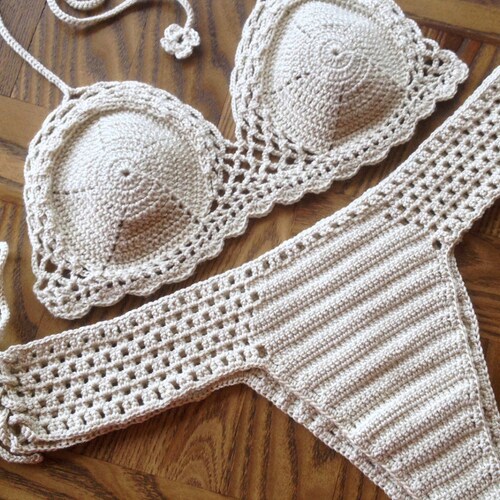 Kenya Two Piece Crochet Swimsuit Etsy