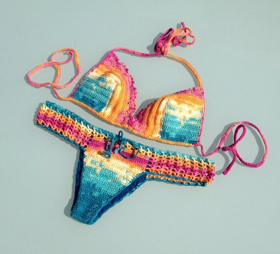 colorful bikini bottoms