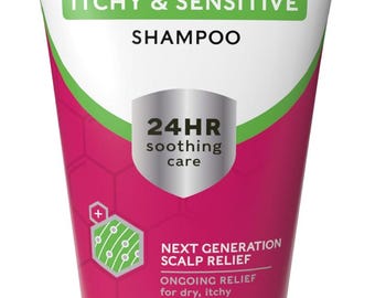 Nizoral Scalp Soothing Itchy & Sensitive Shampoo, 24 Hour Soothing Care, Ongoing Relief for Dry 1 x 200ml