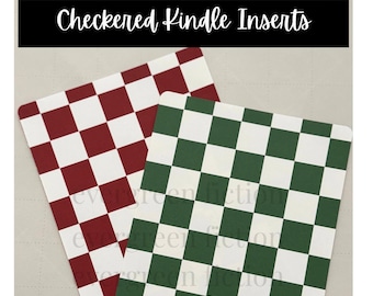 Checkered Kindle Paperwhite Insert