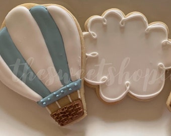 Come fly Away With Me Hot Air Balloon Cookies 1 dozen