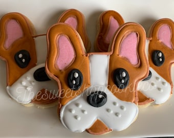 French Bulldog  Cookies 2 dozen