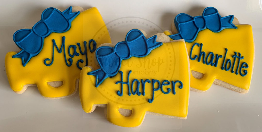 Cheer Megaphone Cookies 1 Dozen Etsy