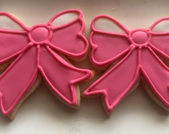 Cheer Bow Cookies 3 dozen