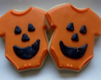 Halloween Baby Shower cookies 1 dozen