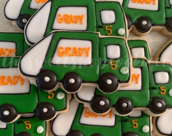 Garbage Trucks Cookies 3 dozen