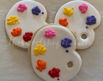 Paint Palette Cookies 1 dozen