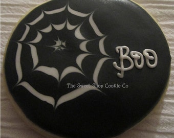 Boo Spider Web Cookies 1 dozen