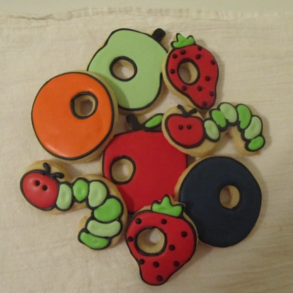 Very Hungry Caterpillar Cookies 1 dozen