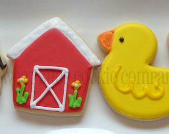 Farm Themed cookies 1 dozen
