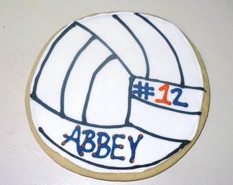 Volleyball Cookies 1 dozen