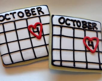 Save the date Cookies 1 dozen