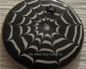 Spider Web Cookies 1 dozen