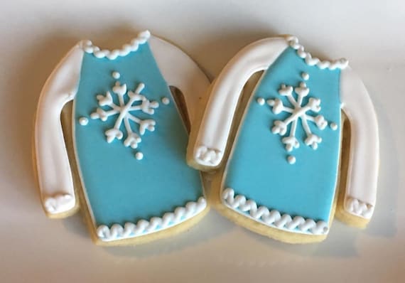 Not so Ugly Christmas Sweater Cookies Dozen