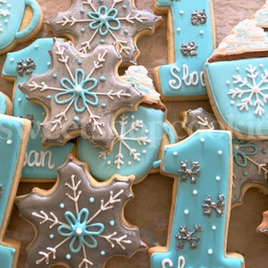 Galletas de cumpleaños de Winter ONEderland 1 docena