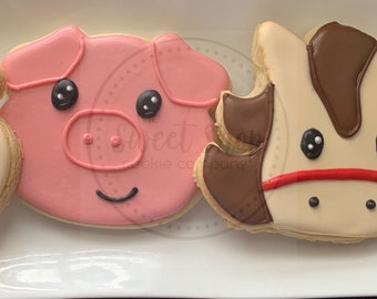 Farm Animal cookies 1 dozen